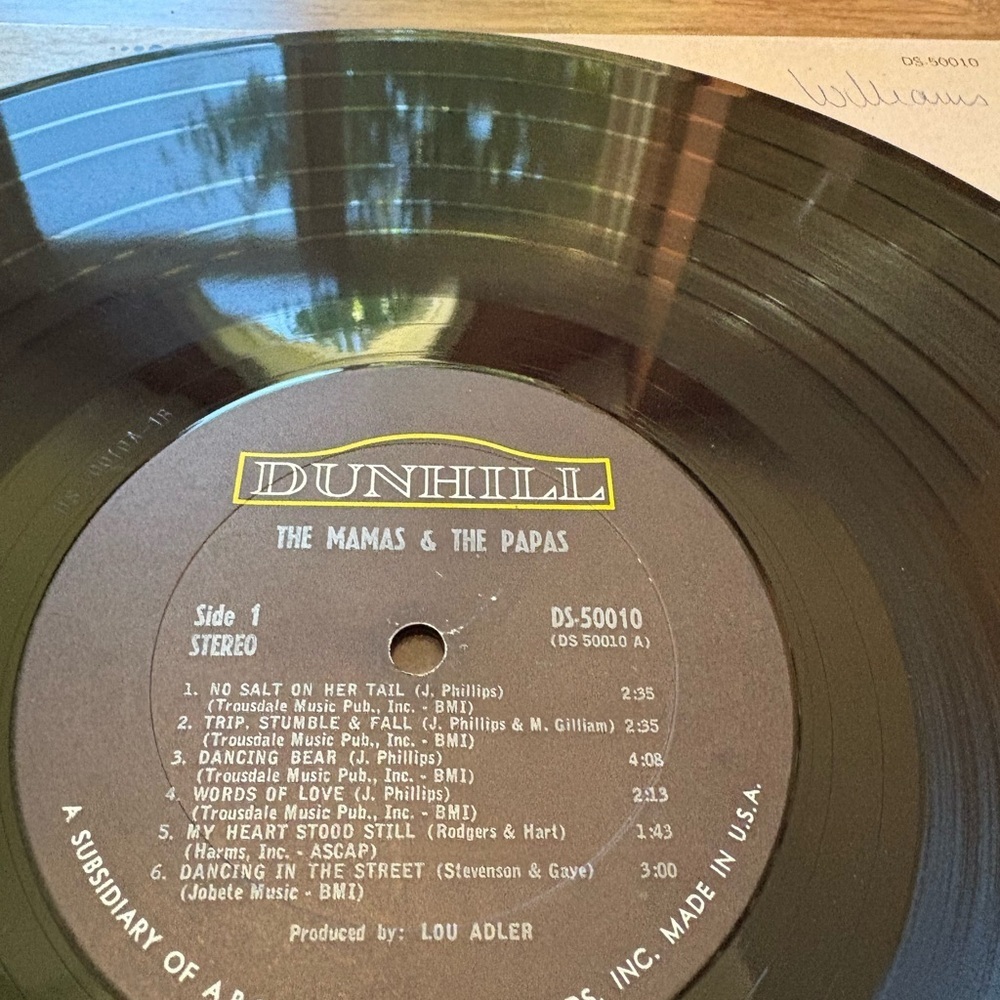 The Mamas & The Papas Self Titled Vinyl Record LP Dunhill - Picture 7 of 10